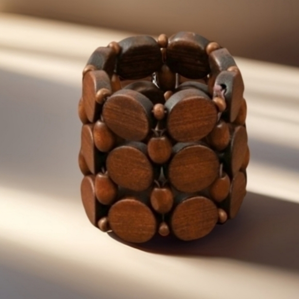 BOSTON PROPER WOODEN STRETCH BRACELET 1
